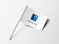 Papīra karogi ar logo