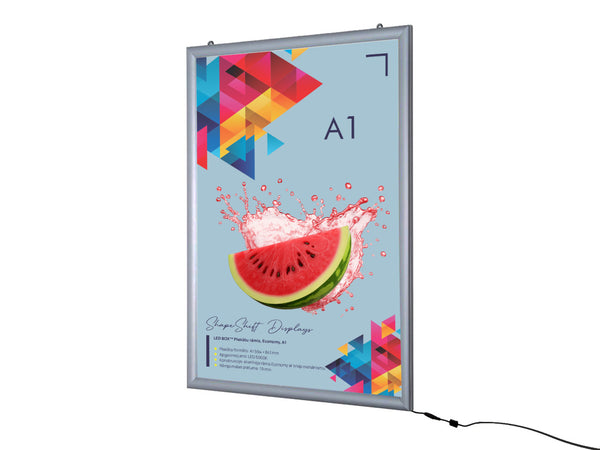 LED BOX™ Plakātu rāmis, Economy, A1