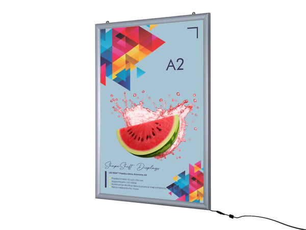 LED BOX™ Plakātu rāmis, Economy, A2