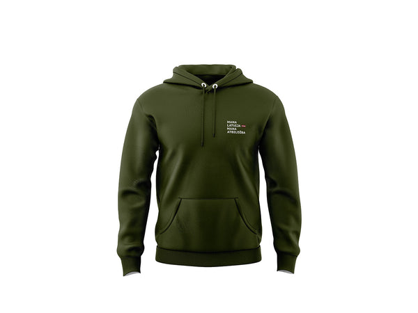 Hūdijs "Mana Latvija Mana atbildība" mazais logo uz krūtīm