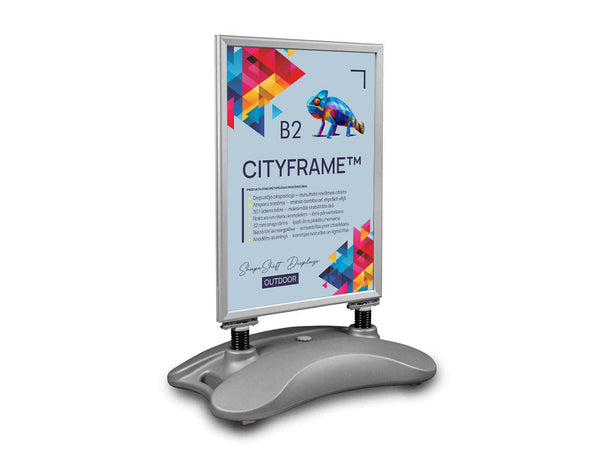 CITYFRAME™ B2 (500 x 707 mm) - āra štenders ar ūdens bāzi