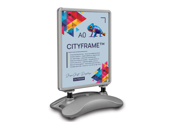 CITYFRAME™ A0 (841 x 1189 mm) - āra štenders ar ūdens bāzi
