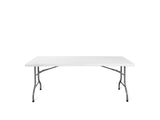 Saliekams pasākumu galds 180x75 cm, balta krāsa