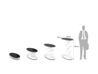 EASY-LIGHT OVAL™ – Mobilais stends ar LED apgaismojumu