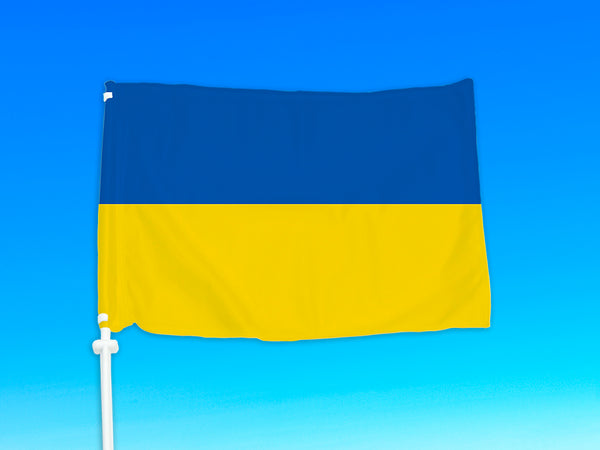 Liels Ukrainas auto karogs 30 x 50 cm